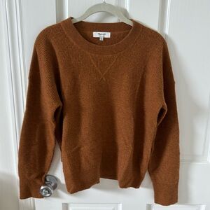 Madewell Cashmere Sweatshirt Burnt Spice size XS